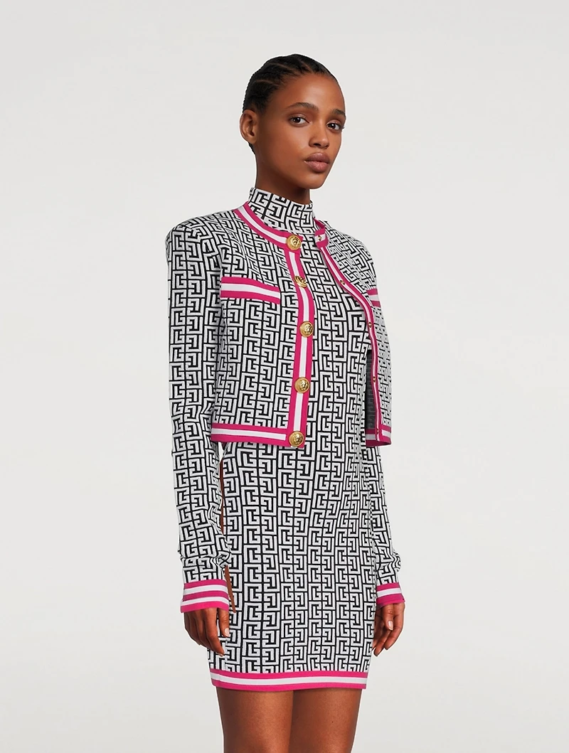 Monogram Jacquard Cardigan
