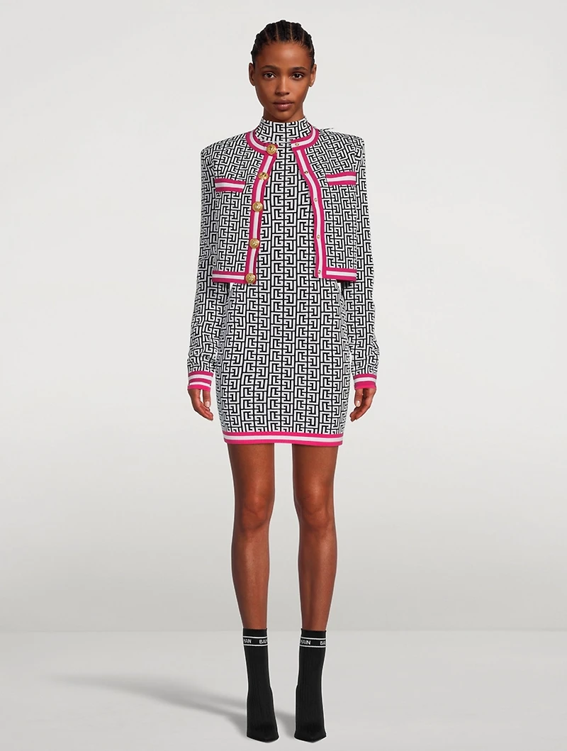 Monogram Jacquard Cardigan