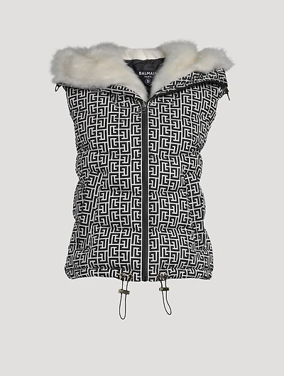 Monogram Hooded Ski Vest