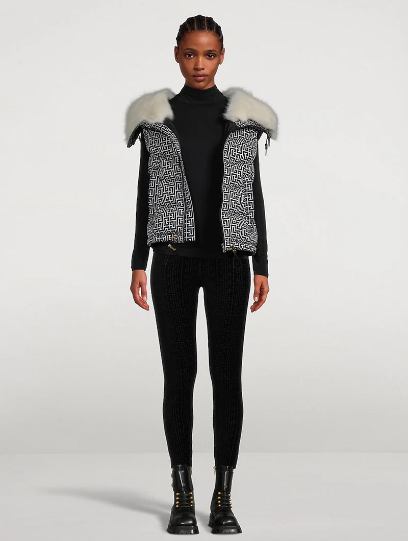 Monogram Hooded Ski Vest