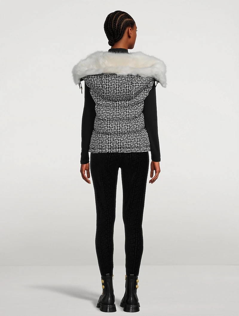 Monogram Hooded Ski Vest
