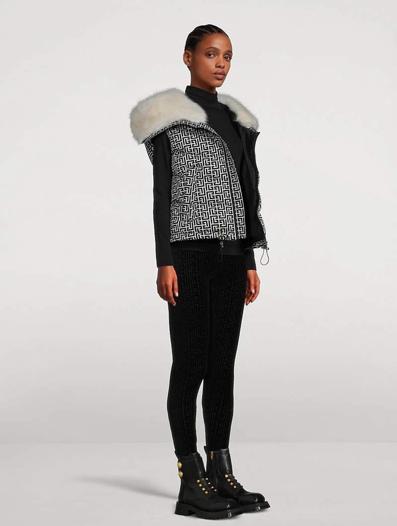 Monogram Hooded Ski Vest