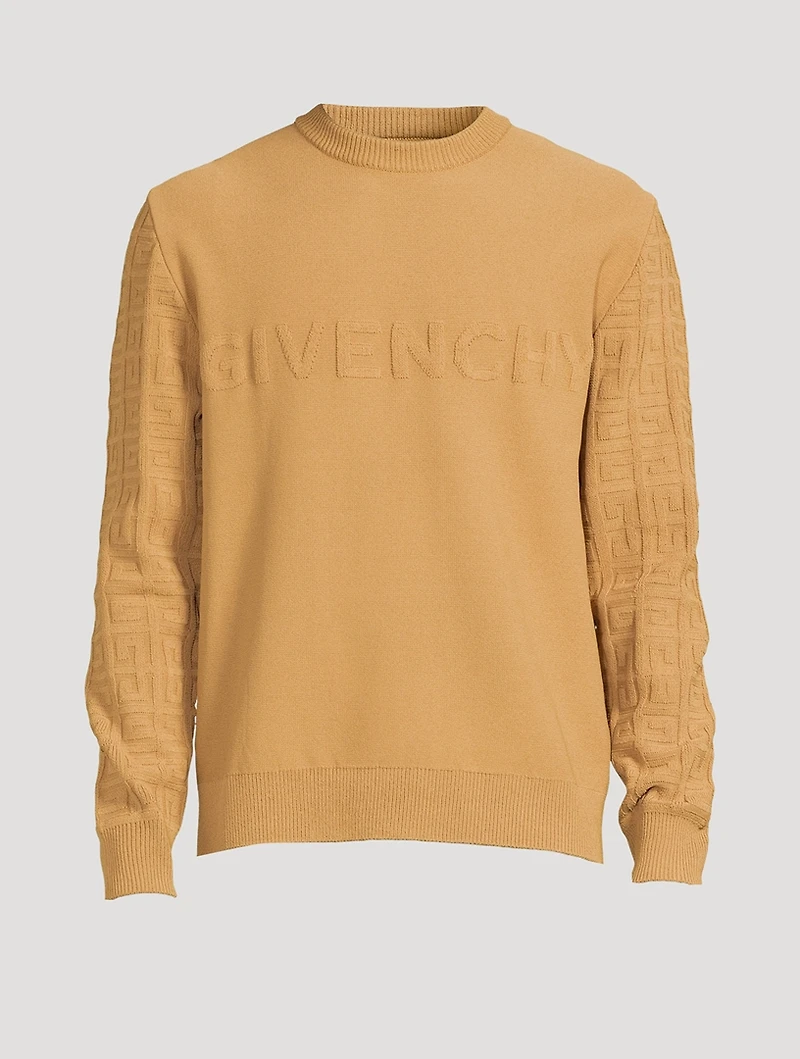 Long-Sleeve Sweater With 4G Sleeves