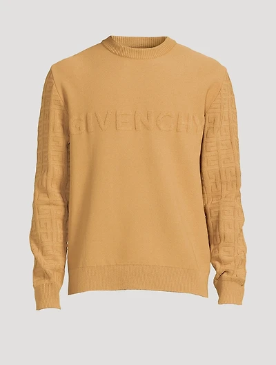 Long-Sleeve Sweater With 4G Sleeves