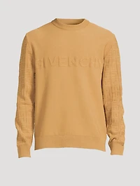 Long-Sleeve Sweater With 4G Sleeves