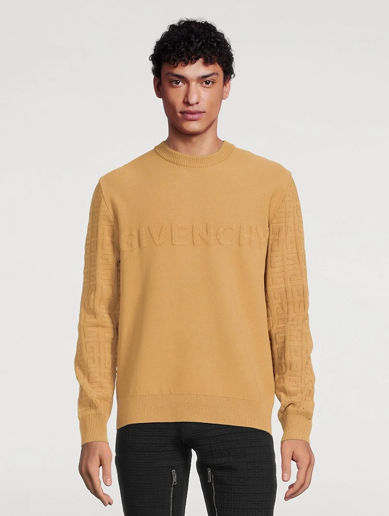 Long-Sleeve Sweater With 4G Sleeves
