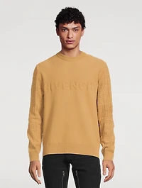 Long-Sleeve Sweater With 4G Sleeves