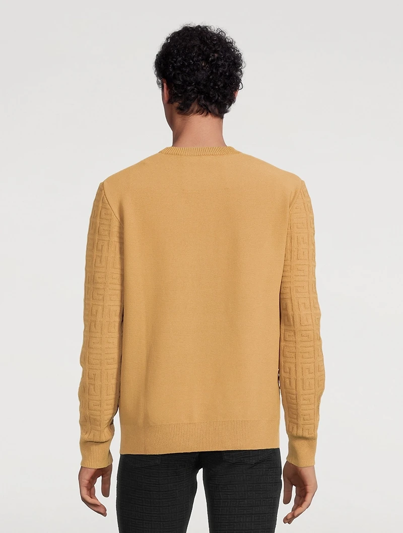 Long-Sleeve Sweater With 4G Sleeves