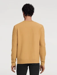 Long-Sleeve Sweater With 4G Sleeves