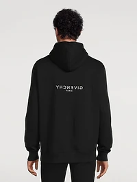 Fleece Hoodie With Reverse Logo