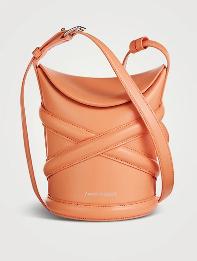 Small The Curve Leather Bucket Bag