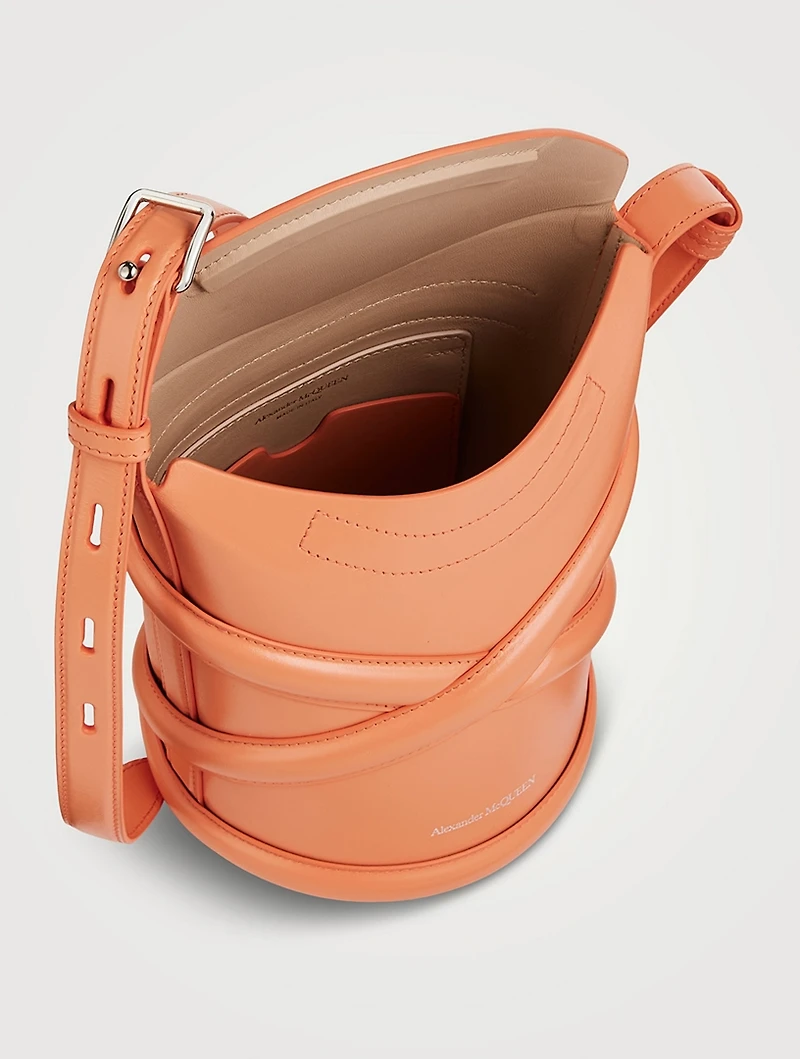 Small The Curve Leather Bucket Bag