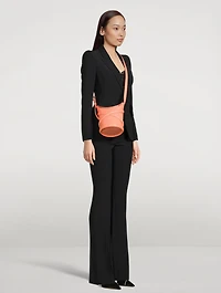 Small The Curve Leather Bucket Bag