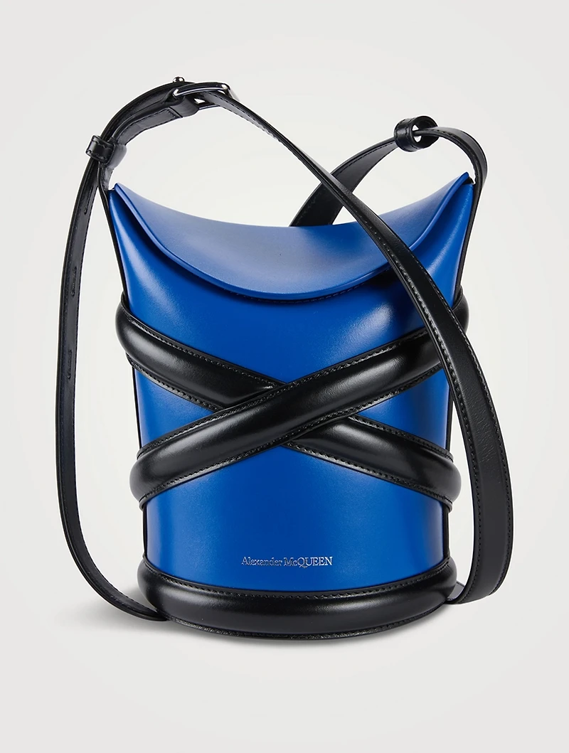 Small The Curve Leather Bucket Bag