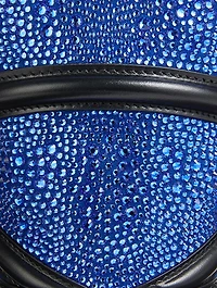 Mini The Curve Crystal-Embellished Leather Bucket Bag