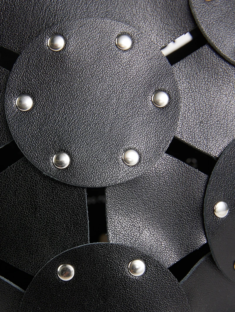 Paco Wheel Leather Bucket Bag