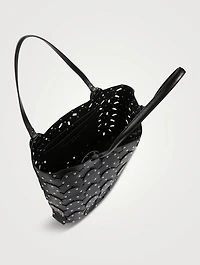 Paco Wheel Leather Tote Bag