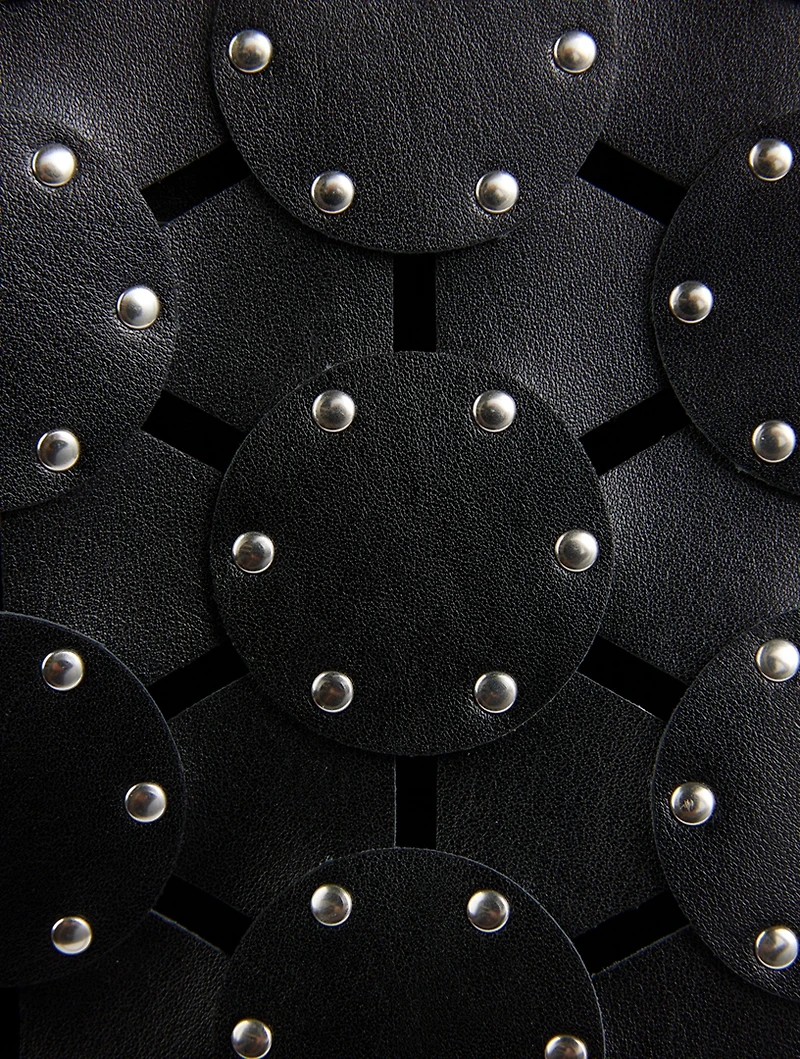 Paco Wheel Leather Tote Bag
