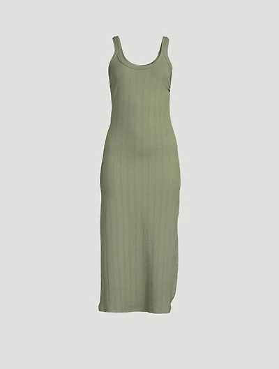 West Ribbed Midi Tank Dress