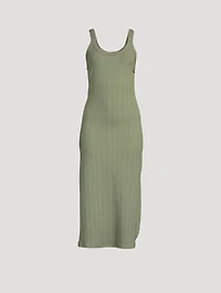 West Ribbed Midi Tank Dress