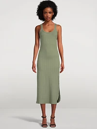 West Ribbed Midi Tank Dress