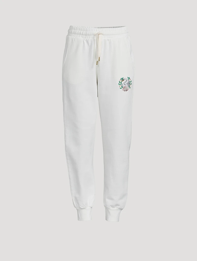 Emblem De Cygne Cotton Sweatpants