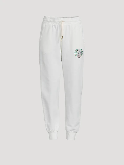 Emblem De Cygne Cotton Sweatpants
