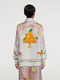 Ne Pas Deranger Printed Silk Shirt