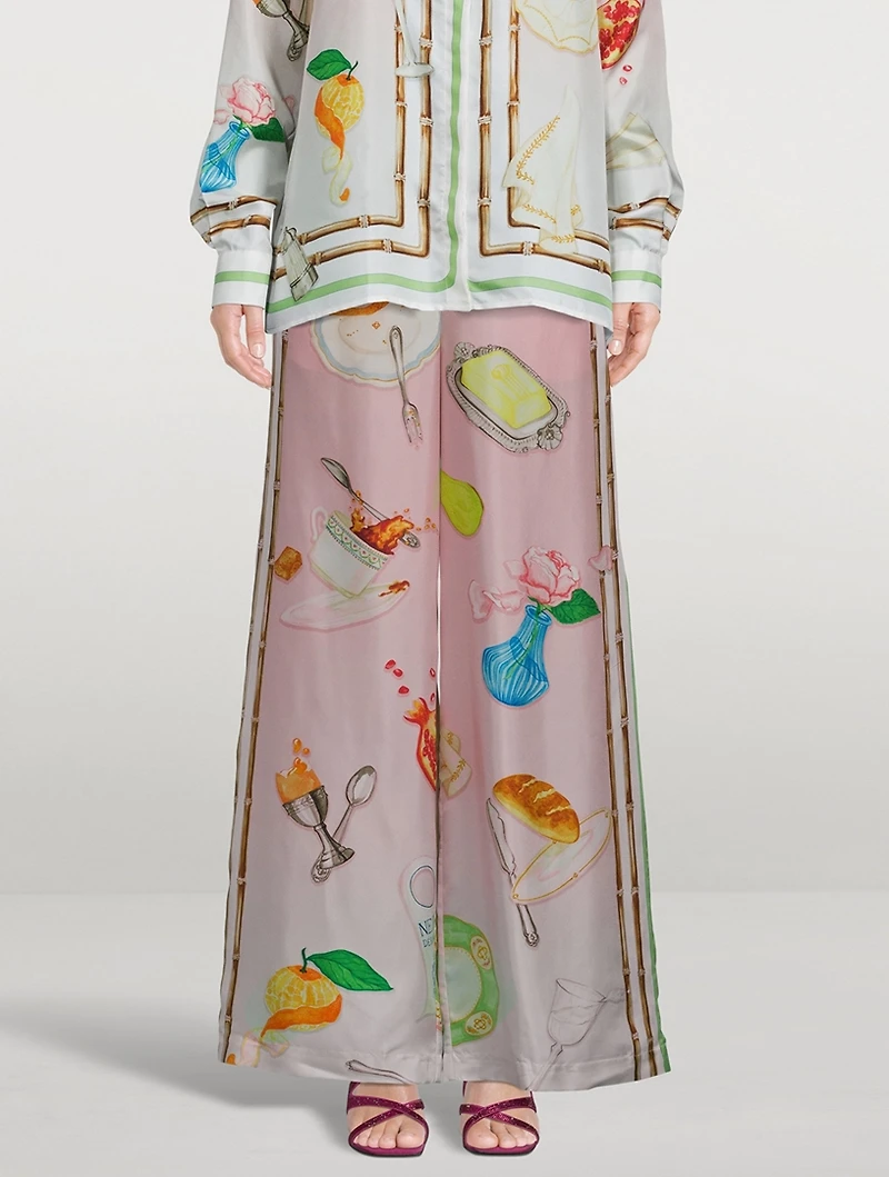 Ne Pas Deranger Wide-Leg Trousers