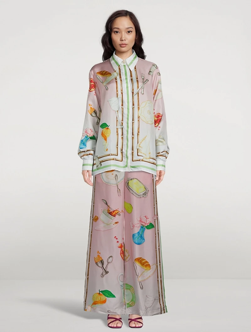 Ne Pas Deranger Wide-Leg Trousers
