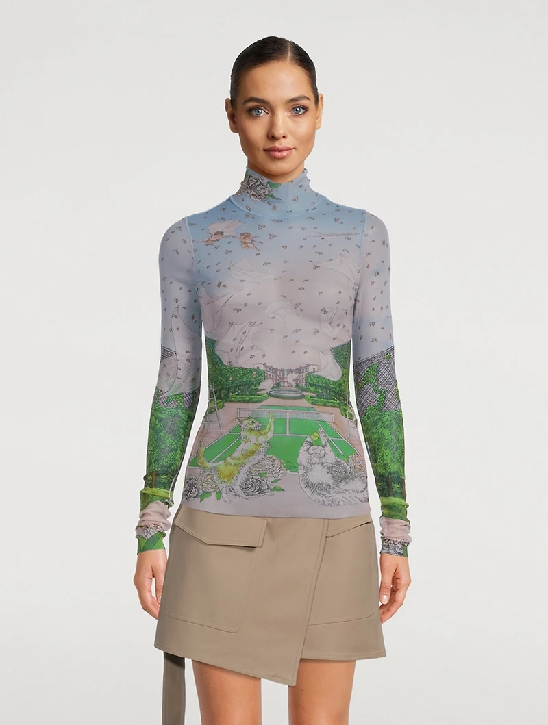 Tennis Club Prive Mesh Top