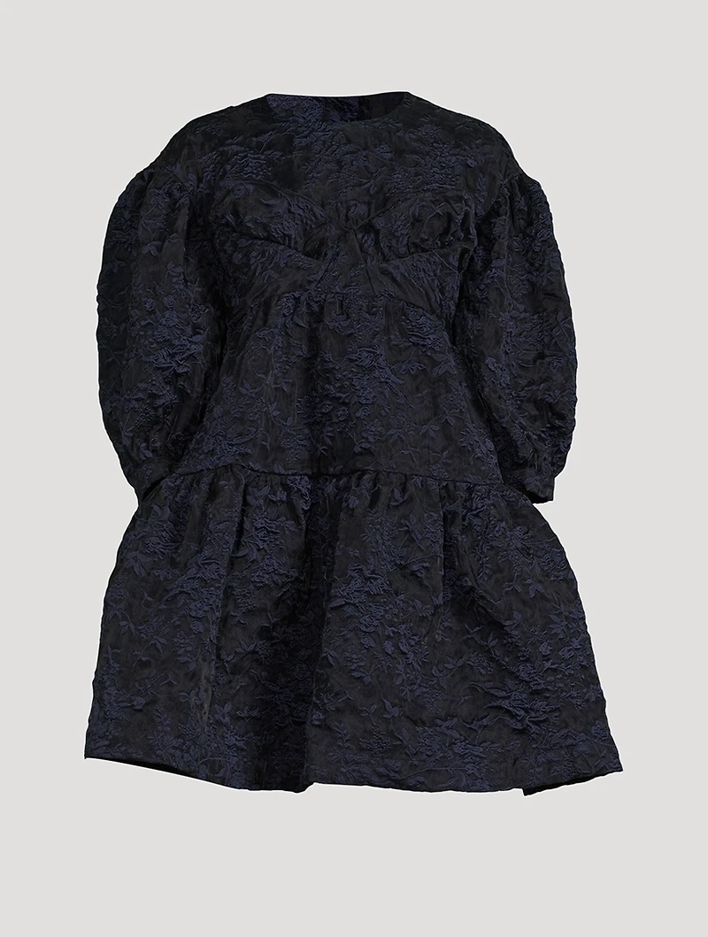 Short Signature Sleeve Bustier Dress
