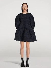 Short Signature Sleeve Bustier Dress