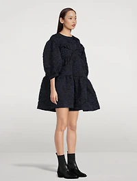 Short Signature Sleeve Bustier Dress