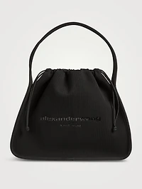 Large Ryan Rib-Knit Shoulder Bag