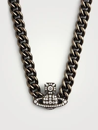 Graziella Chain Necklace With Crystals