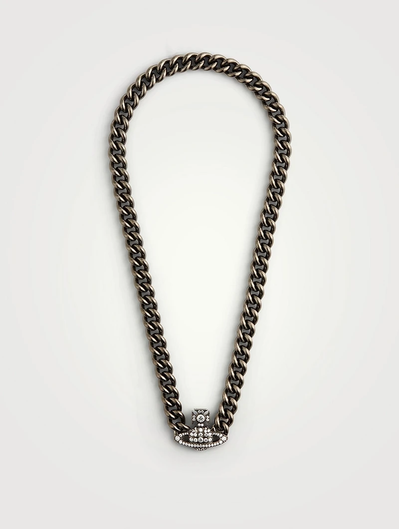 Graziella Chain Necklace With Crystals