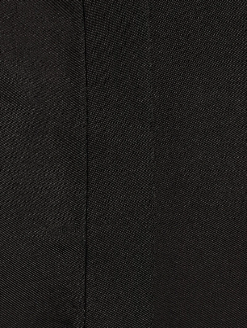 Viscose And Silk Dress With Asymmetrical Hem