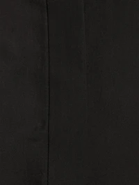 Viscose And Silk Dress With Asymmetrical Hem