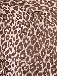 Cotton And Silk Skirt Leopard Print