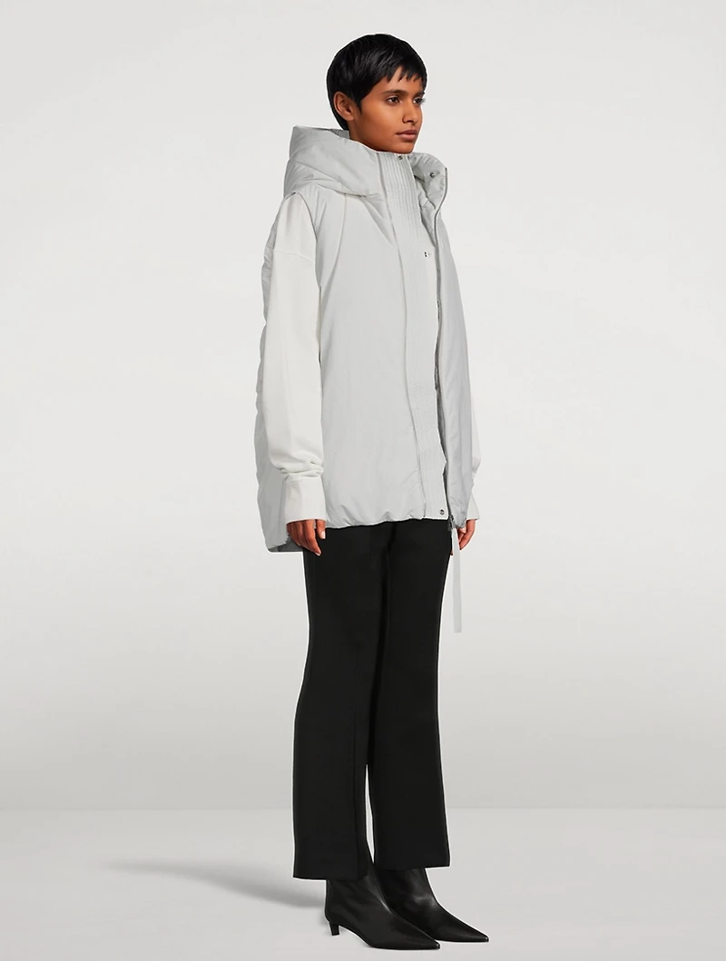 Gilet Vest With Hood