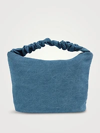 Denim Scrunch Handle Bag