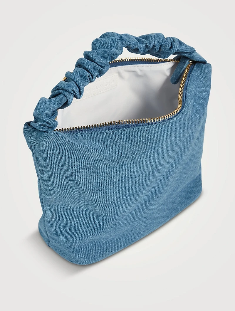 Denim Scrunch Handle Bag