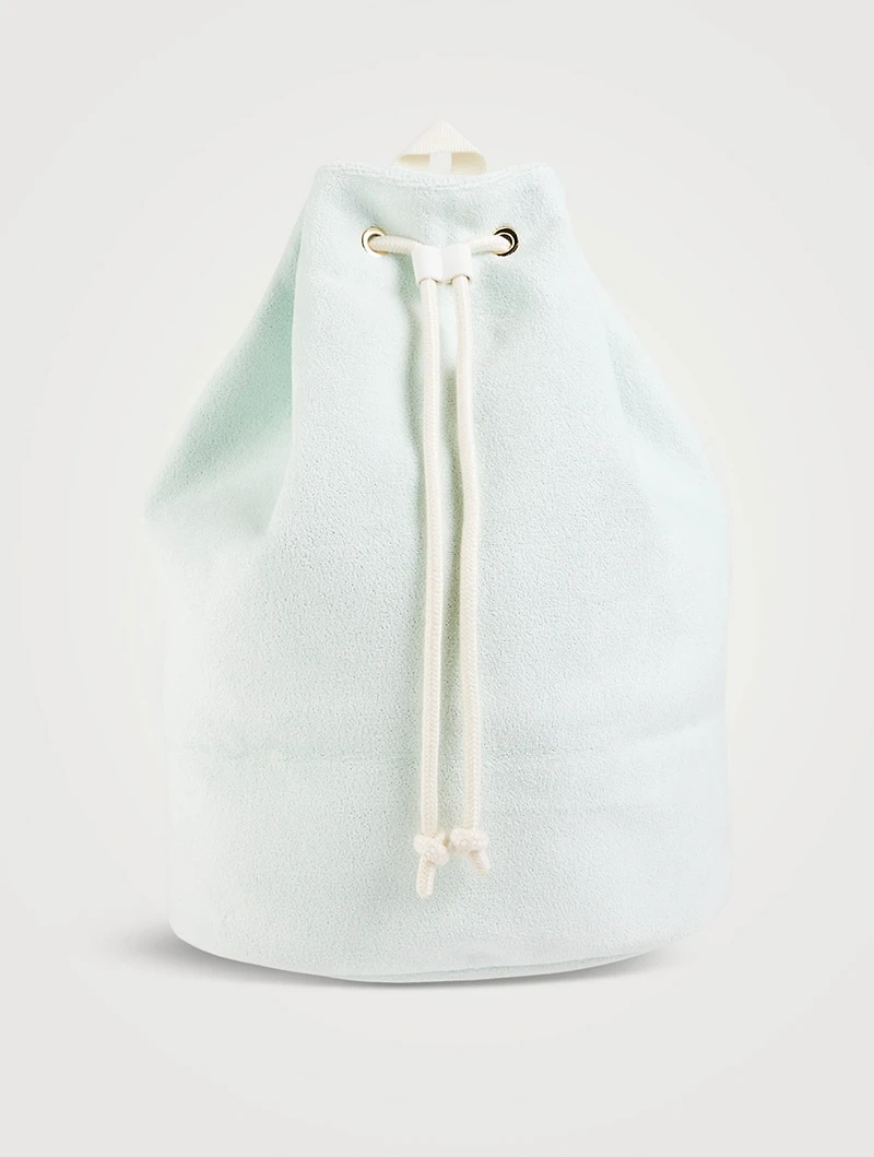 Terry Drawstring Backpack