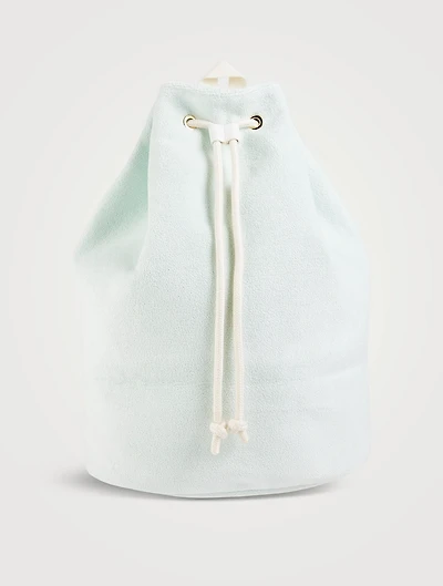 Terry Drawstring Backpack