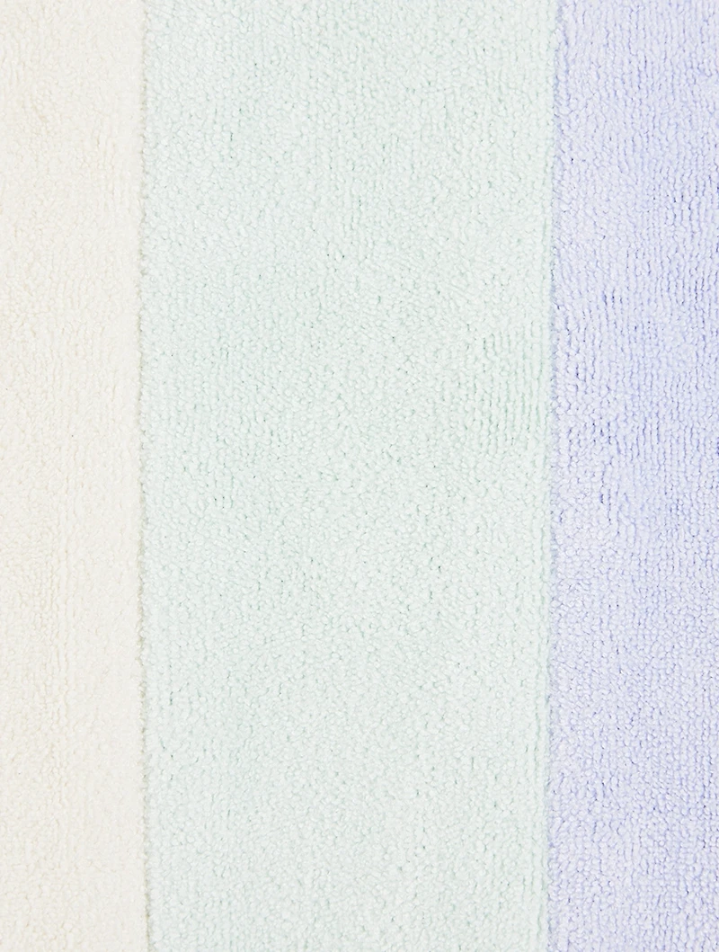 Colourblock Terry Flat Pouch