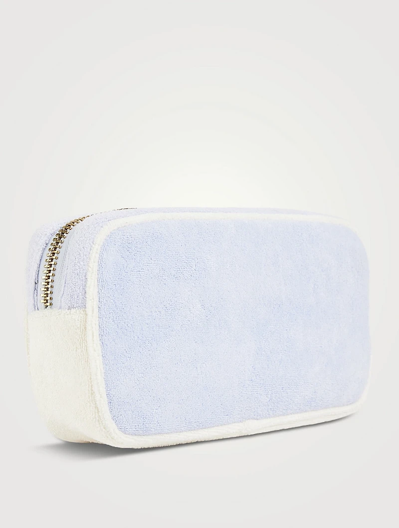 Small Terry Pouch With Shell Patches