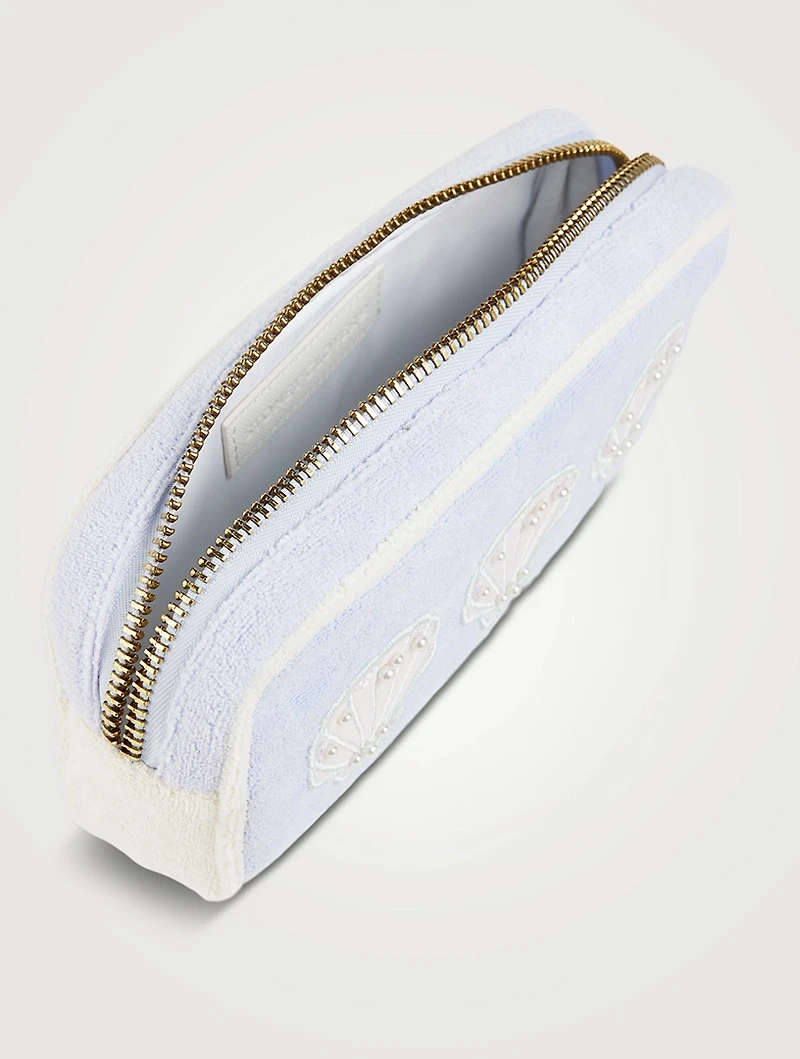 Small Terry Pouch With Shell Patches