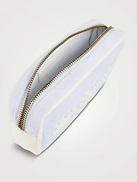 Small Terry Pouch With Shell Patches