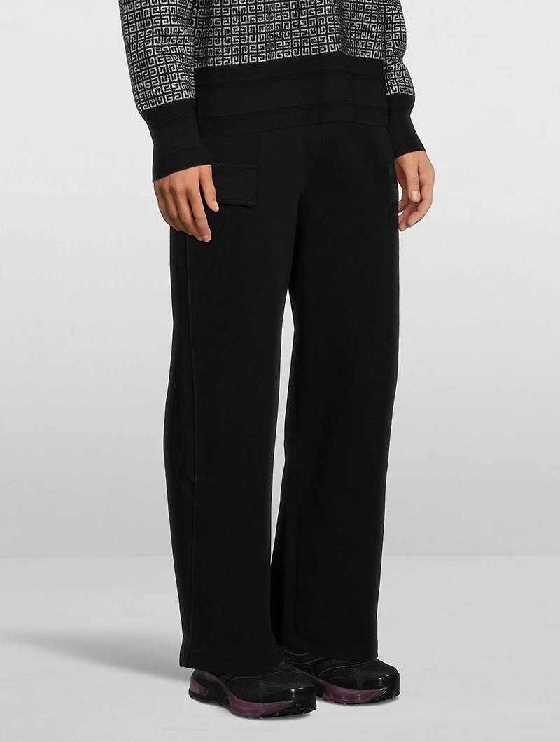 Wide-Fit Pants With Flap Pocket